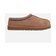 Brun Ruskind Broderede Slip-On Sko