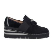 Sort Tassel Slip-On Sko