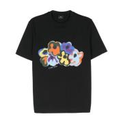 Blomstret Crew Neck T-shirt