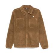 Brun Shearling Krave Skjorte