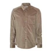 Cord Skjorte med Button-Down Krave