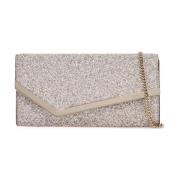 Glitrende Emmie Clutch med Metal Trim