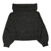 Grå Off Shoulder Sweater