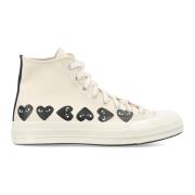 Hvide Multi Heart Hi-Top Sneakers