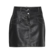 Faux Leather Mini Skirt