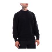 Blå Tekstureret Sweater