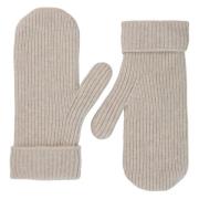 Merino Wool Ribbed Mittens