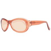 Brun Unisex Solbriller Oval Spejlet