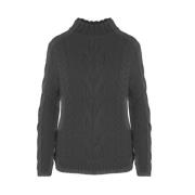 Kvinders Uld Cashmere Sweater Flettet