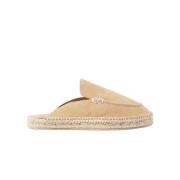 Beige Suede Espadriller