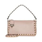 Rockstud Lille Håndtaske i Blush Pink