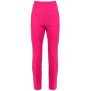 Fuchsia Pullover med Slim-Fit Stil