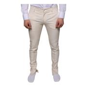 Skinny Chino Bukser med Logo Detaljer