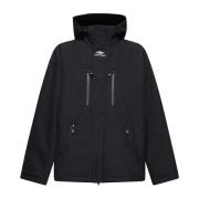 Sort Ski Ripstop Nylon Parka