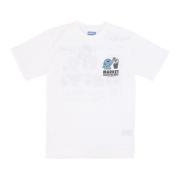 Grafisk Print Rund Hals Tee