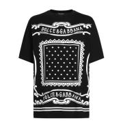 Bandana Print Sort T-shirt Polos