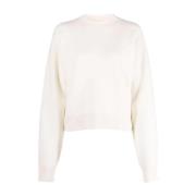 Beige Uld Kashmir Sweater