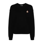 Sort Sweatshirt med Speedy Fox Patch