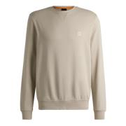 Afslappet Sweatshirt Crewneck i Fransk Terry