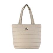 Beige Tote Taske - Syntetisk Materiale