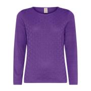 Feminin O-Neck Pullover Gladiole