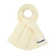 Elegant Cream Polyester Scarf