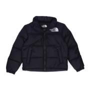 Retro Nuptse Black Teen Jakke