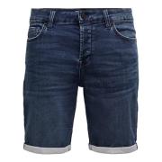 Denim Jogger Shorts Stilfulde Mænd