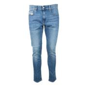 Klassiske Denim Jeans med Elastanblanding