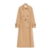 Brun Uldblanding Trenchcoat