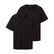 Basis V-hals T-shirt 2-pakning