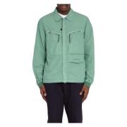 Nylon Overshirt i Flatt Stil