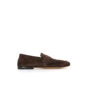 Mørkebrune Ruskind Loafers