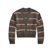 V-hals Cardigan fra Ralph Lauren