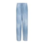 Printede Wide Leg Jeans