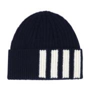 Kashmir Beanie Hat i Mørkeblå