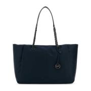 Stilfuld Navy Blue Nylon Shopping Taske