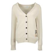 Beige Cavalier Uld Cardigan