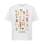 Diorama Print Hvid T-shirt