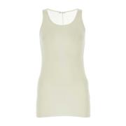 Ivory Viskose Blandings Tank Top