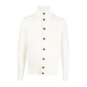 Ivory Knappet Cardigan Sweater