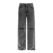 Højtaljede Wide Leg Jeans