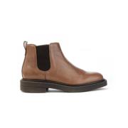 Glossy Leather Chelsea Boot