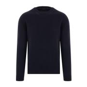 Navy Strikvarer Crew Neck Langærmet