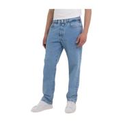 Blå M9Z1 Straight Fit Jeans