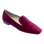 Velvet Bordeaux Slipper 15mm Hæl