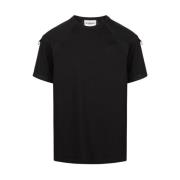 T-shirt med broderet lap