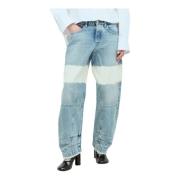 Bleach Wash Ballon Jeans