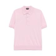 Rose Pink Polo Sweater