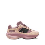 Rosa Mesh Sneakers med Ruskindspaneler